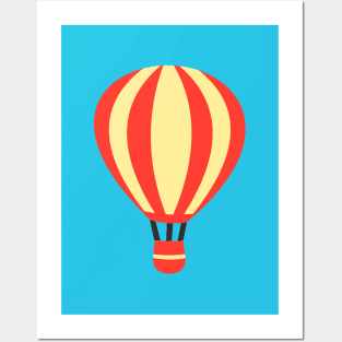 Classic Red and Yellow Hot air Balloon Posters and Art